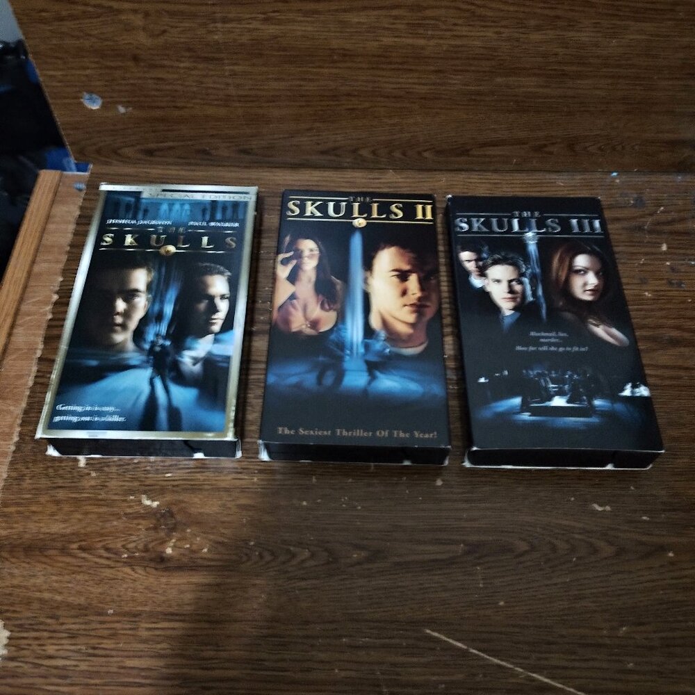 Lot of 3 VHS Movies The Skulls I & II & III (VHS, 2001/2002/2004)